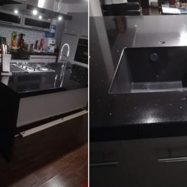 Chiuveta sub blat neagra