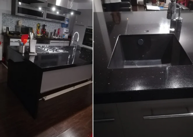 Chiuveta sub blat neagra