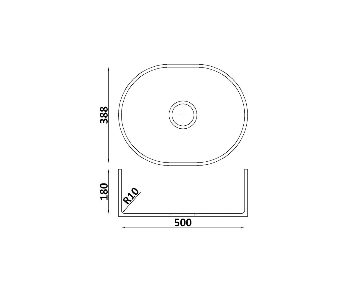 WV388 – chiuvetă din piatră acrilică GRANDEX