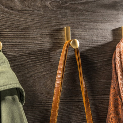 Agățătoare cuier ARCO 62x46 mm, gold