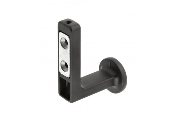 Agățătoare cuier ARCO 62x46 mm, negru mat