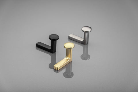 Agățătoare cuier ARCO 62x46 mm, negru mat