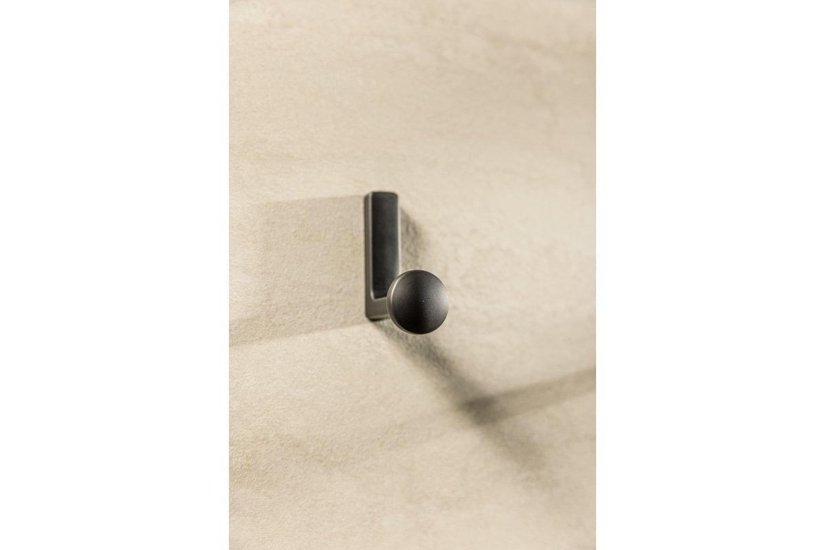 Agățătoare cuier ARCO 62x46 mm, negru mat