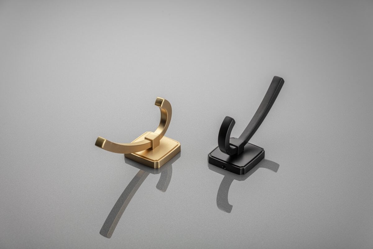 Agățătoare cuier CAPITAL 123x62 mm, brushed gold