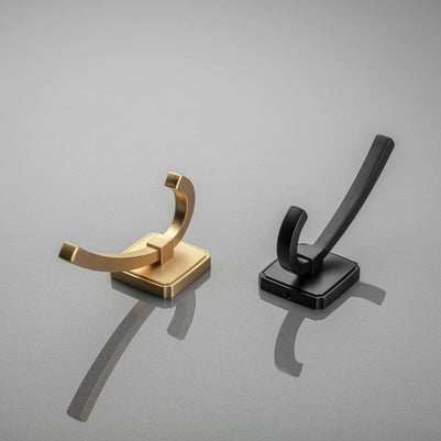 Agățătoare cuier CAPITAL 123x62 mm, brushed gold