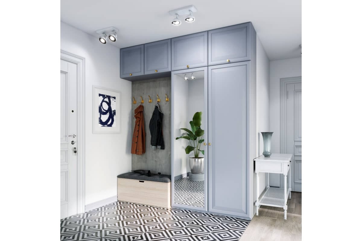 Agățătoare cuier CAPITAL 123x62 mm, brushed gold