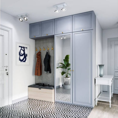 Agățătoare cuier CAPITAL 123x62 mm, brushed gold