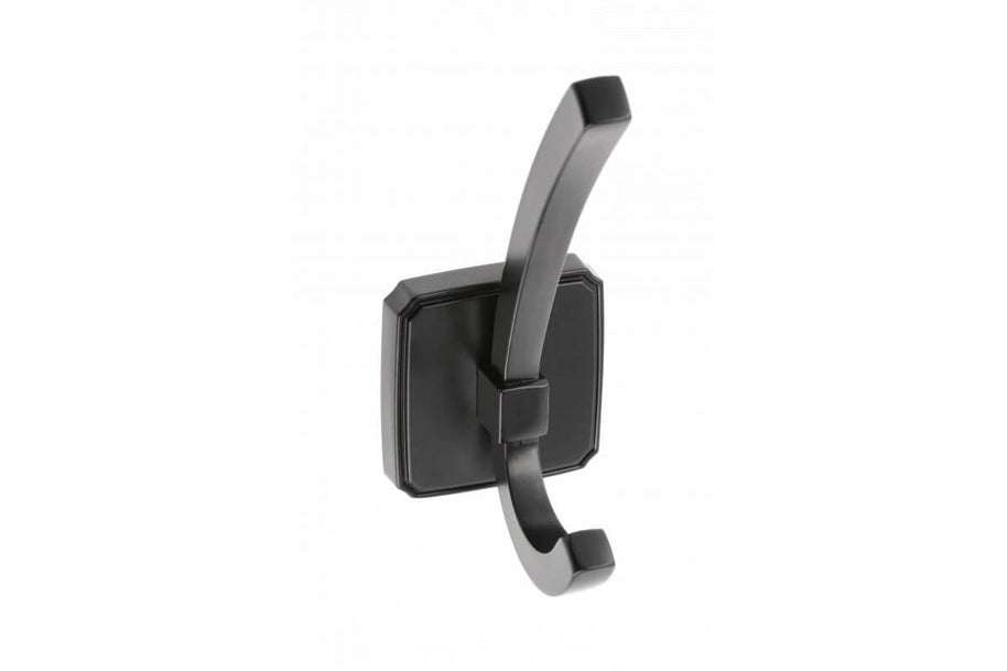 Agățătoare cuier CAPITAL 123x62 mm, negru mat