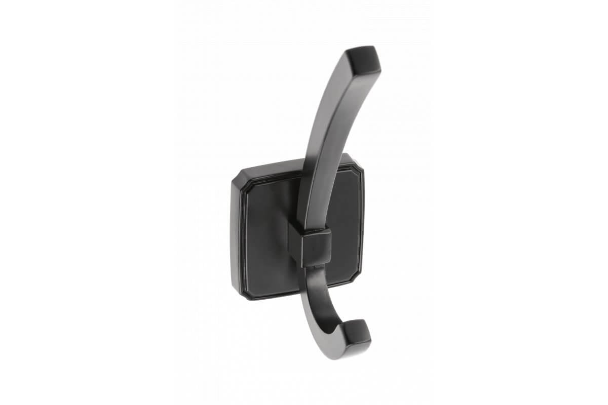 Agățătoare cuier CAPITAL 123x62 mm, negru mat