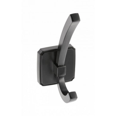 Agățătoare cuier CAPITAL 123x62 mm, negru mat