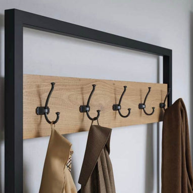 Agățătoare cuier CRAFT 134x66 mm, negru mat