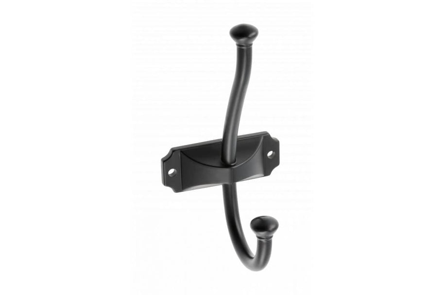 Agățătoare cuier CRAFT 134x66 mm, negru mat