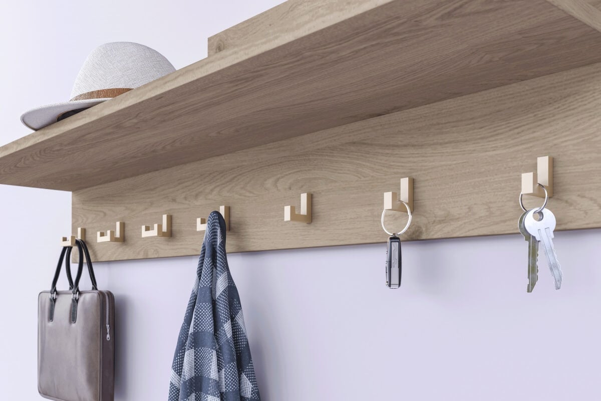 Agățătoare cuier K2201 12x40 mm, inox