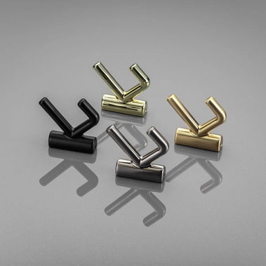 Agățătoare cuier LENS 53x15 mm, brushed gold