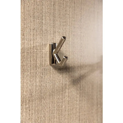 Agățătoare cuier LENS 53x15 mm, inox