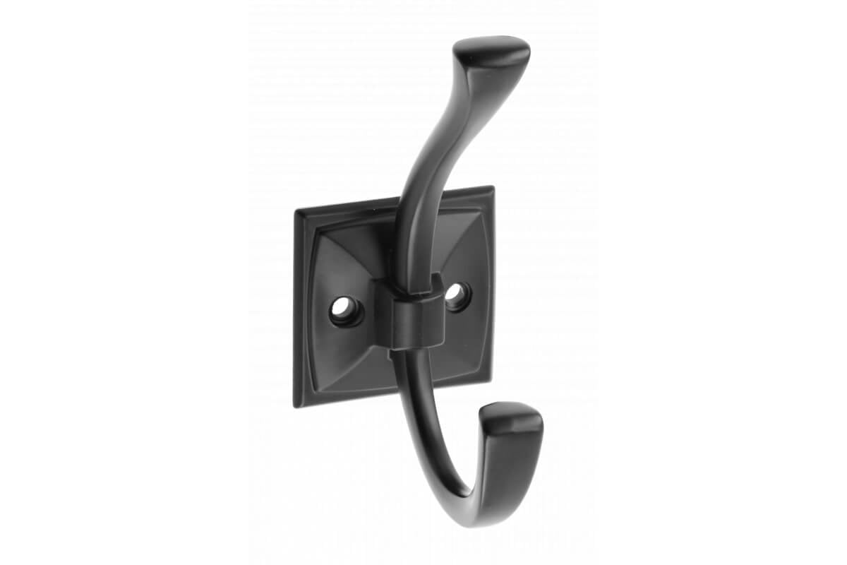 Agățătoare cuier MADRYT 108x46 mm, negru mat