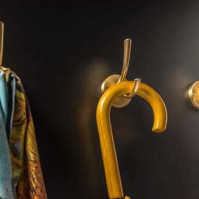 Agățătoare cuier RHINO 105x59 mm, gold