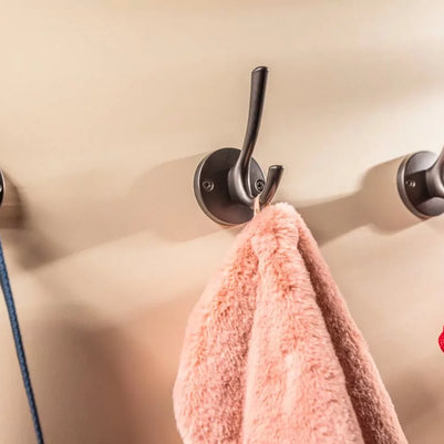 Agățătoare cuier RHINO 105x59 mm, negru mat