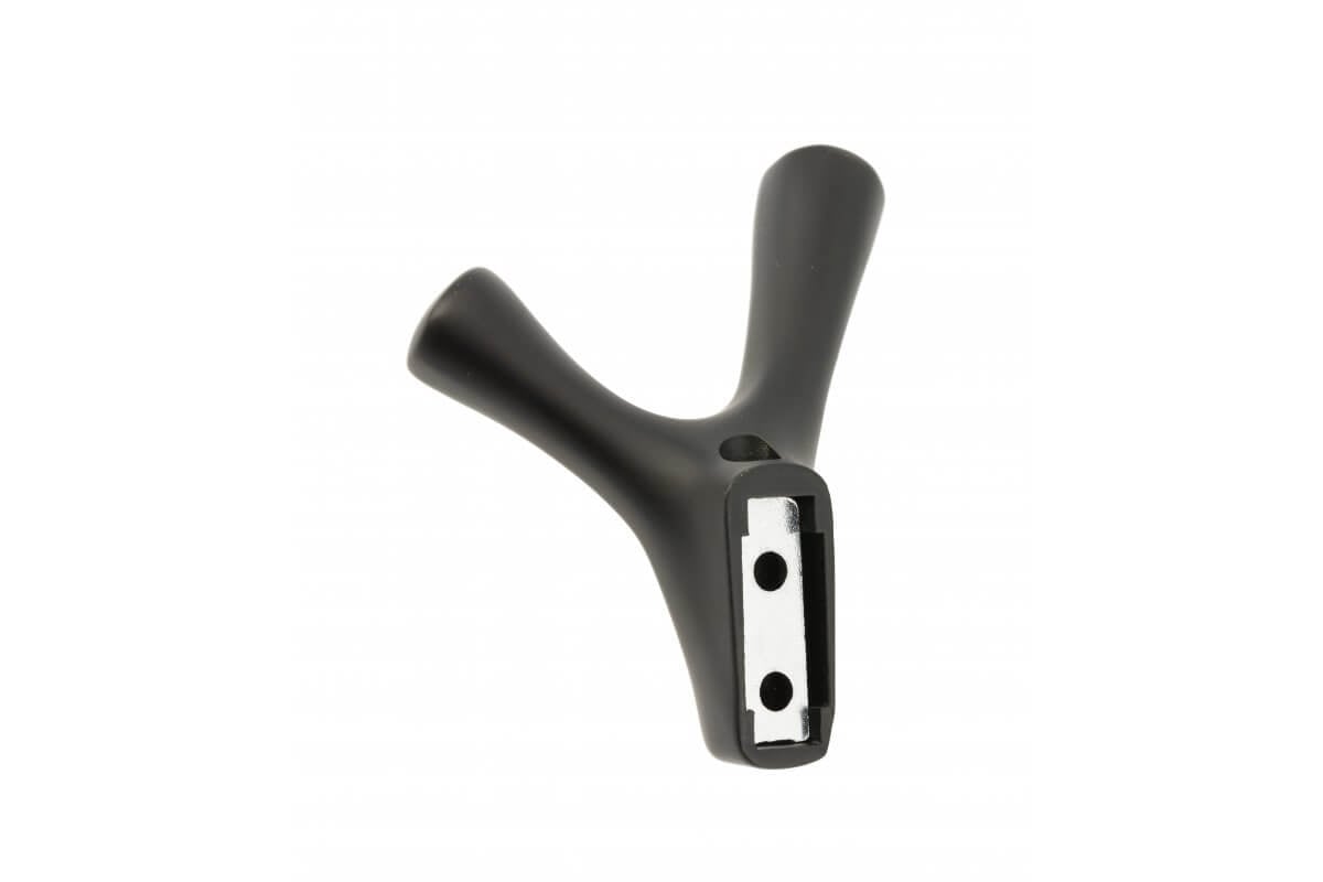 Agățătoare cuier TORNA 81x71 mm, negru mat