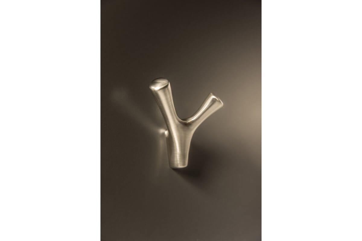 Agățătoare cuier TORNA 81x71 mm, inox