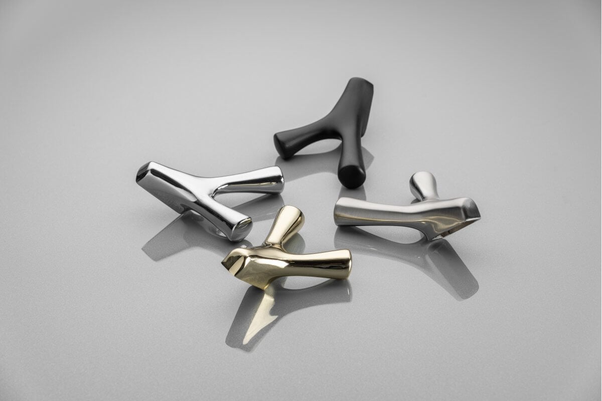 Agățătoare cuier TORNA 81x71 mm, inox