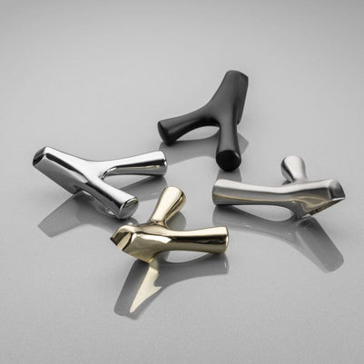 Agățătoare cuier TORNA 81x71 mm, inox