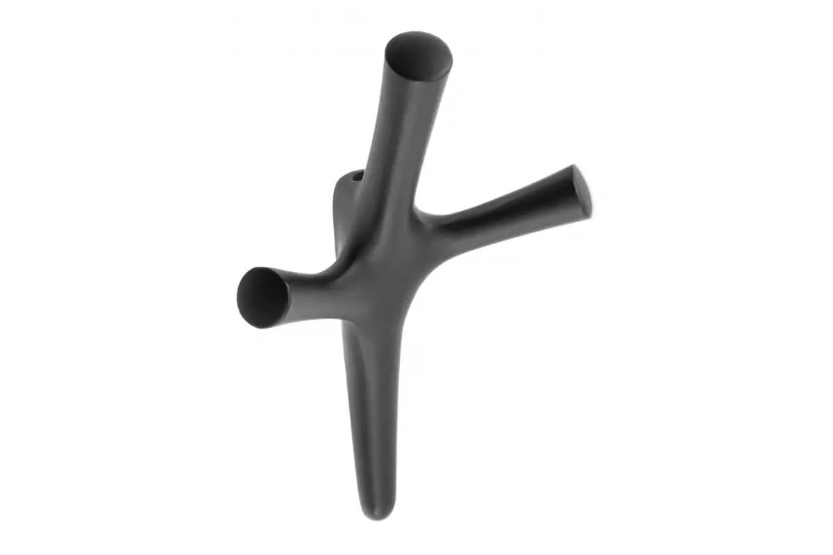 Agățătoare cuier WALENCIA 107x164 mm, negru mat