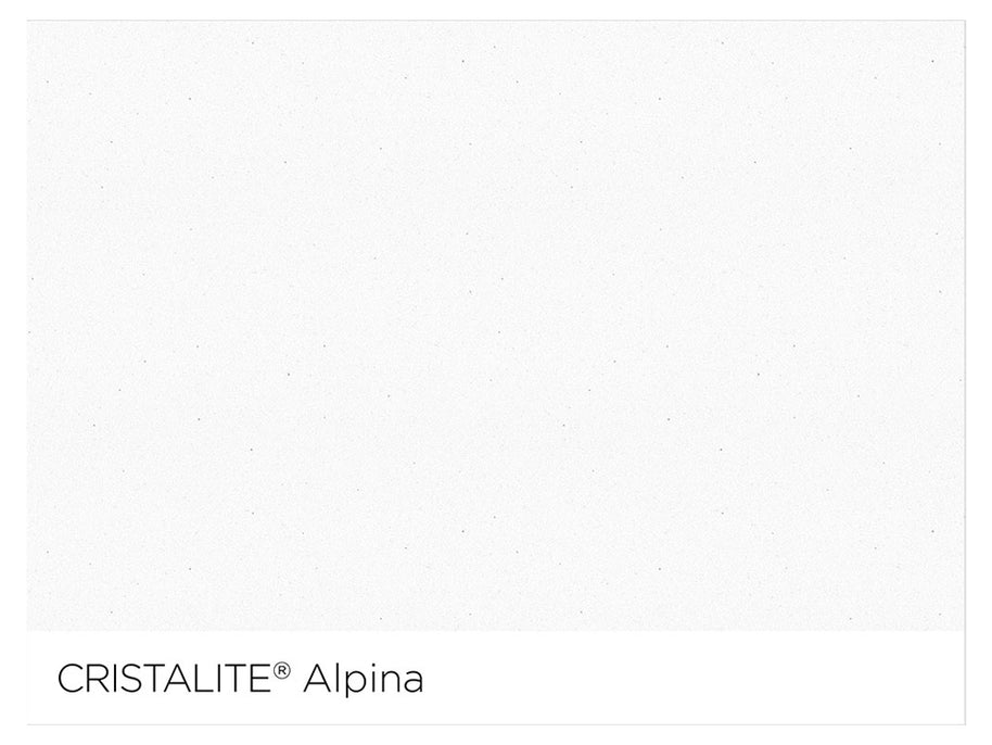 Baterie bucătărie Schock Epos Cristalite Alpina cu cap extractibil, aspect granit, cartuș ceramic, alb