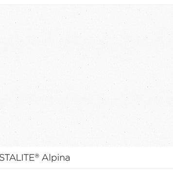 Baterie bucătărie Schock Epos Cristalite Alpina cu cap extractibil, aspect granit, cartuș ceramic, alb