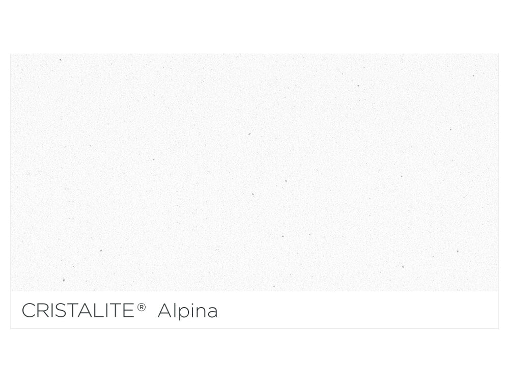 Baterie bucătărie Schock Plutos Cristalite Alpina, aspect granit, cartuș ceramic, alb