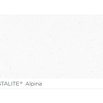 Baterie bucătărie Schock Plutos Cristalite Alpina, aspect granit, cartuș ceramic, alb