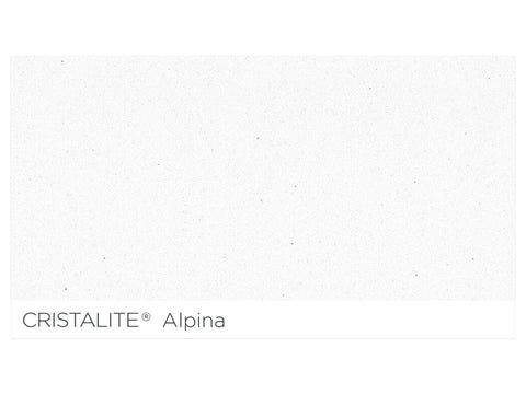 Baterie bucătărie Schock Plutos Cristalite Alpina, aspect granit, cartuș ceramic, alb