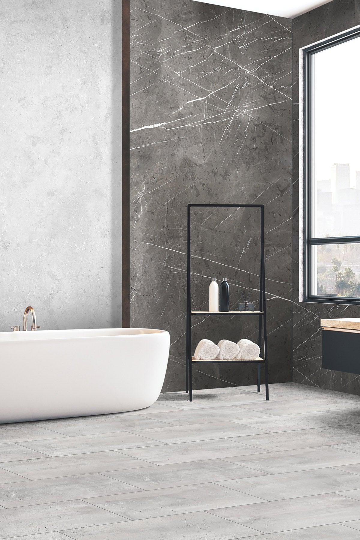 Placă decorativă SPC – R109 Concrete