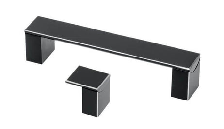 Buton mobilă ARES 30x25 mm, negru mat