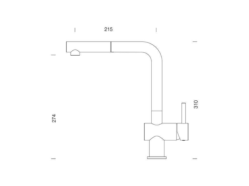 Baterie bucătărie Schock Epos Crom cu cap extractibil, cartuș ceramic, finisaj metalic, crom lucios