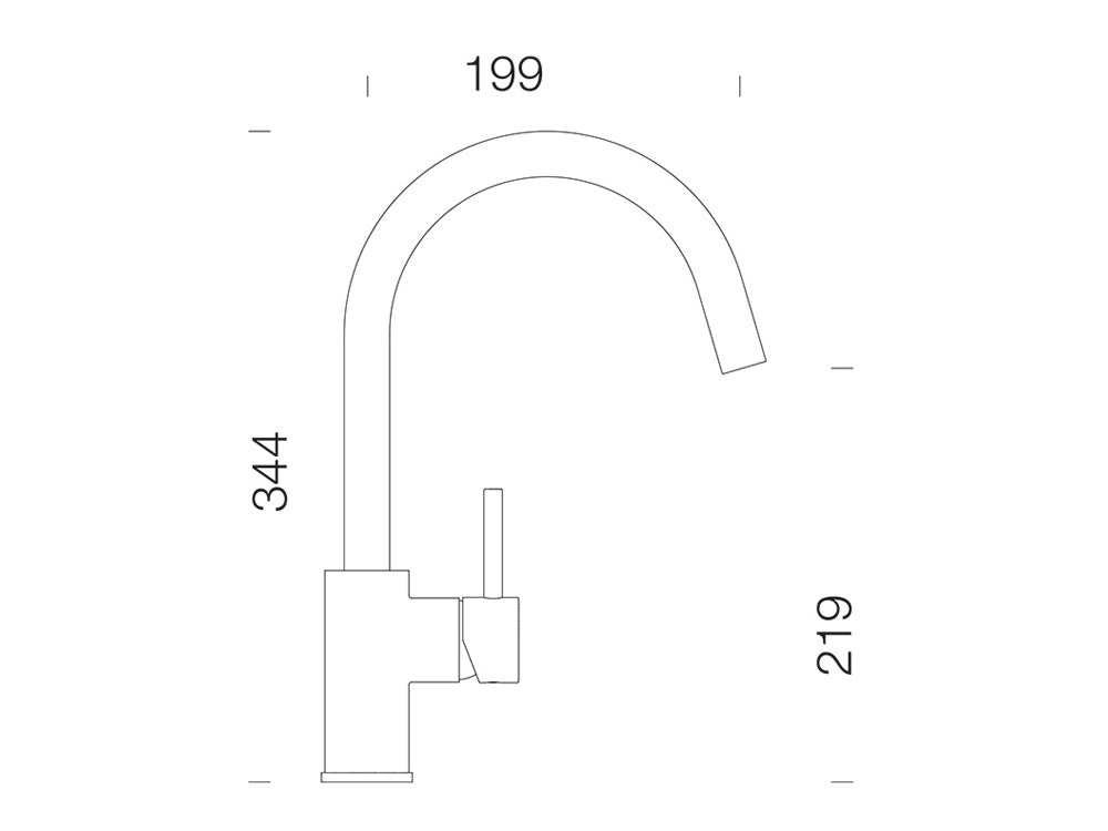 Baterie bucătărie Schock Plutos Crom, cartuș ceramic