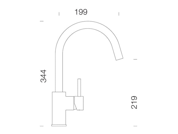 Baterie bucătărie Schock Plutos Crom, cartuș ceramic