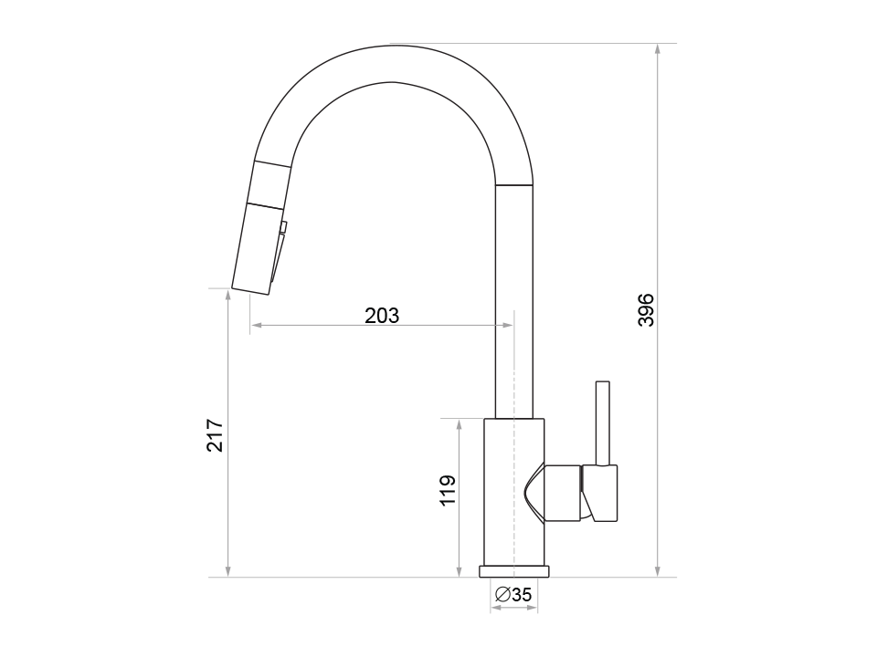 Baterie cu gură 3 în 1 de scurgere extensibilă Primagran 9310