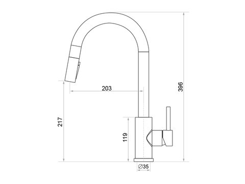 Baterie cu gură 3 în 1 de scurgere extensibilă Primagran 9310