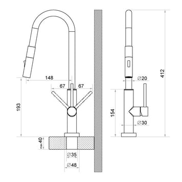 Baterie de bucătărie Primagran 6030 FLEX