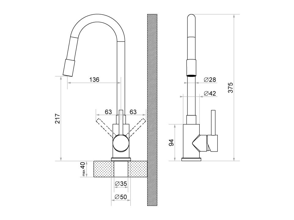Baterie de bucătărie Primagran 6020 FLEX