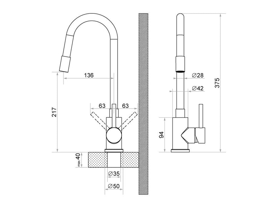 Baterie de bucătărie Primagran 6020 FLEX