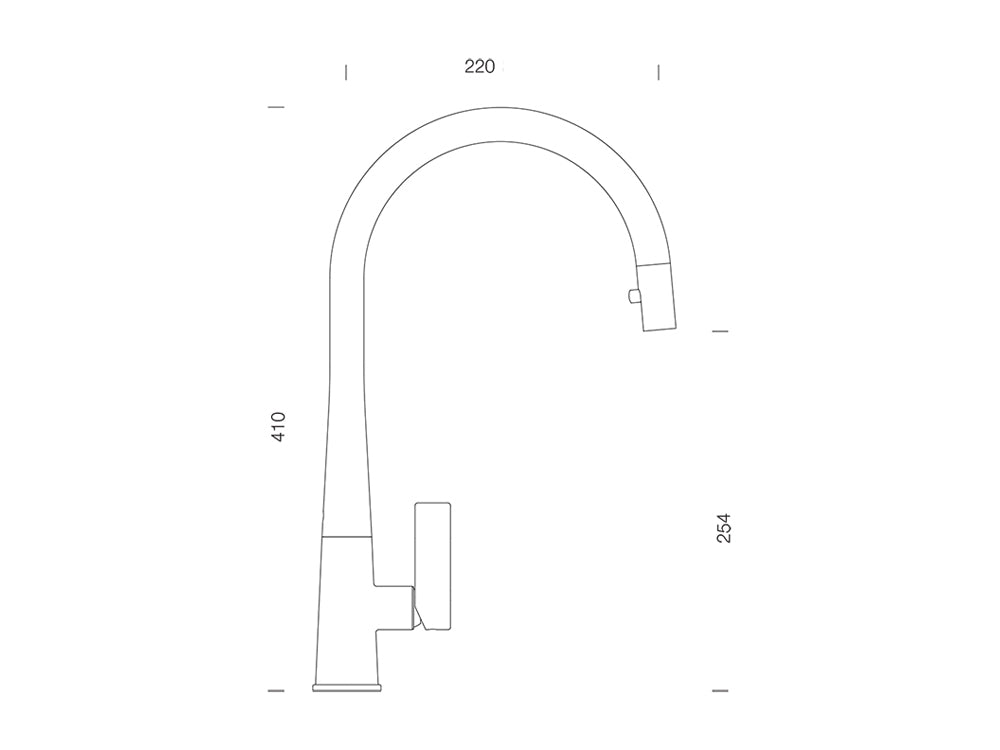 Baterie bucătărie Schock Gota Cristadur Negru cu cap extractibil, aspect granit, cartuș ceramic