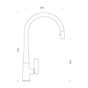 Baterie bucătărie Schock Gota Cristadur Alb cu cap extractibil, aspect granit, cartuș ceramic