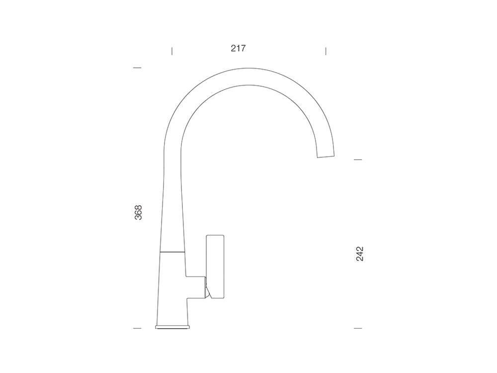 Baterie bucătărie Schock Gota Cristadur Negru, aspect granit, cartuș ceramic