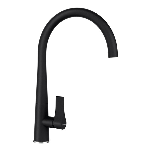 Baterie bucătărie Schock Gota Cristadur Negru, aspect granit, cartuș ceramic