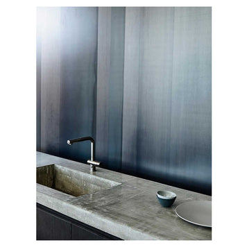 Baterie bucătărie Schock Laios Inox Periat cu cap extractibil, cartuș ceramic, inox satinat