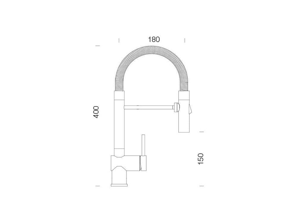 Baterie bucătărie Schock Sina Inox Periat, cap mobil, 2 tipuri de jet, cartuș ceramic