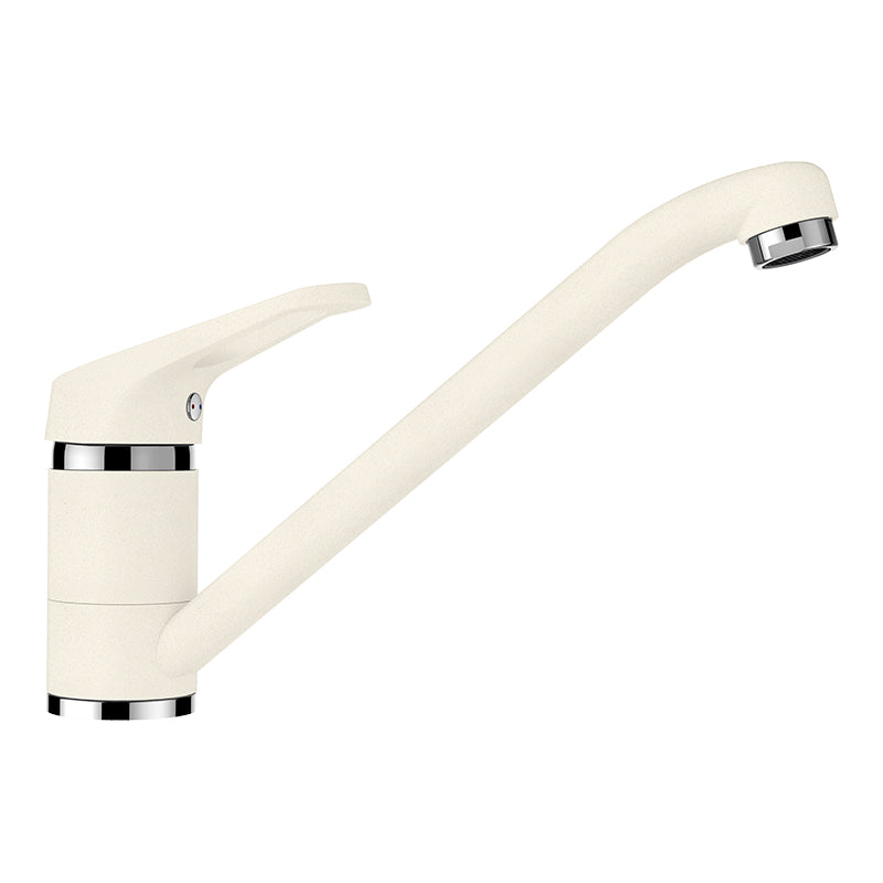 Baterie bucătărie Schock Cosmo Cristalite Vanilla, aspect granit, cartuș ceramic, bej deschis