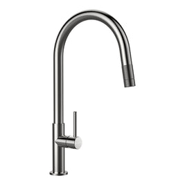 Baterie bucătărie Schock Talia inox periat cu cap extractibil, cartuș ceramic